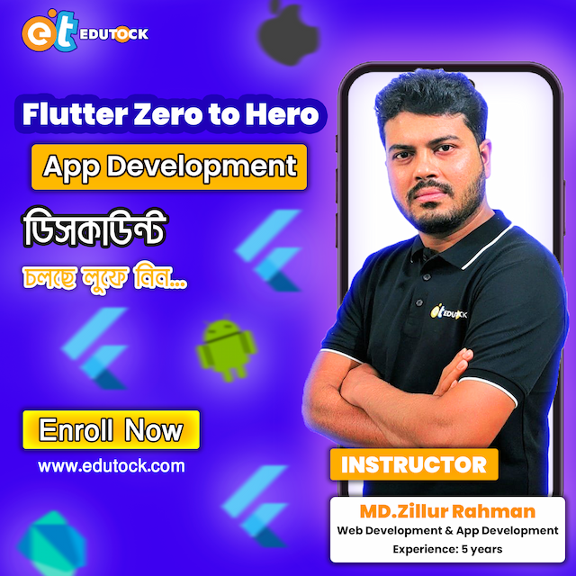 Flutter Zero to Hero: Become a Pro App Developer for Android & iOS | EduTock Course